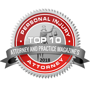 Attorney and Practice Magazine's Top 10 Personal Injury Attorney in North Carolina
